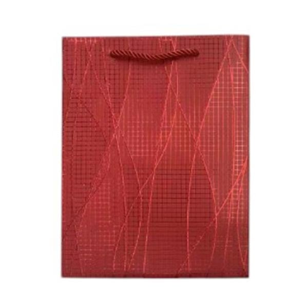 Подаръчна торбичка, вълни, 26 х 32 х 10 cm, червенана ниска цена с бърза доставка - BestPC.BG