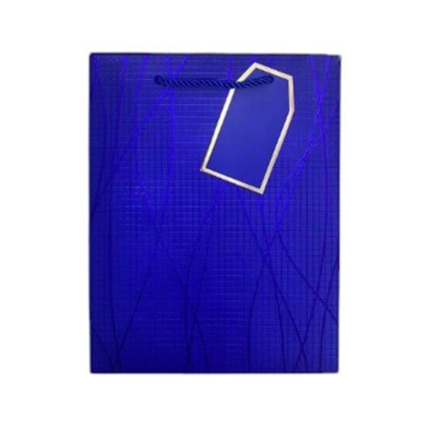 Подаръчна торбичка, вълни, 26 х 32 х 10 cm, синяна ниска цена с бърза доставка - BestPC.BG