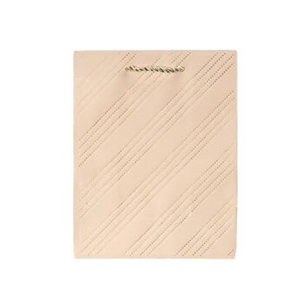 Подаръчна торбичка, имитация на шев, 18 х 23 х 10 cm, бежована ниска цена с бърза доставка - BestPC.BG