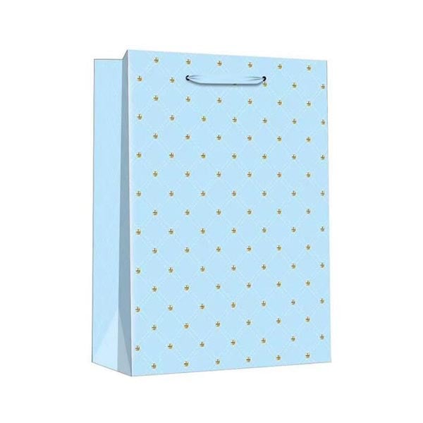 Подаръчна торбичка, 26 х 32 х 12 cm, светлосиняна ниска цена с бърза доставка - BestPC.BG