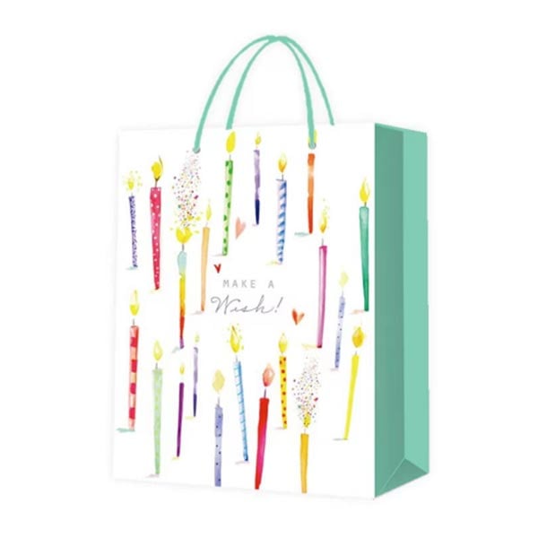 Подаръчна торбичка Happy Birthday, свещички, 30 х 41.5 х 12 cmна ниска цена с бърза доставка - BestPC.BG