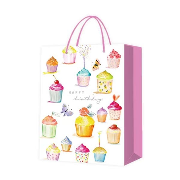 Подаръчна торбичка Happy Birthday, кексчета, 30 х 41.5 х 12 cmна ниска цена с бърза доставка - BestPC.BG