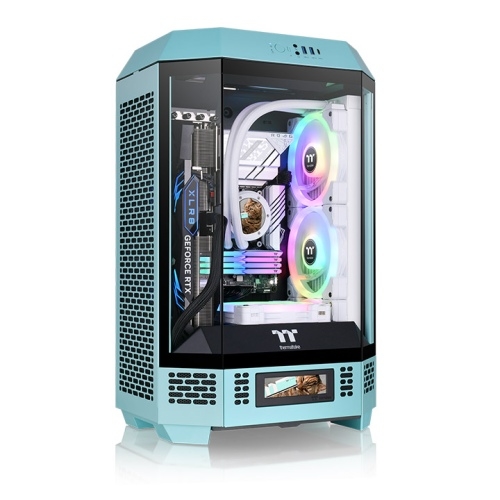 Кутия Thermaltake Tower 300 Turquoiseна ниска цена с бърза доставка - BestPC.BG