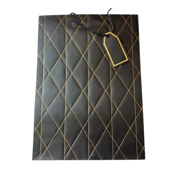 Подаръчна торбичка, каре, 30 х 42 х 12 cm, тъмносиняна ниска цена с бърза доставка - BestPC.BG