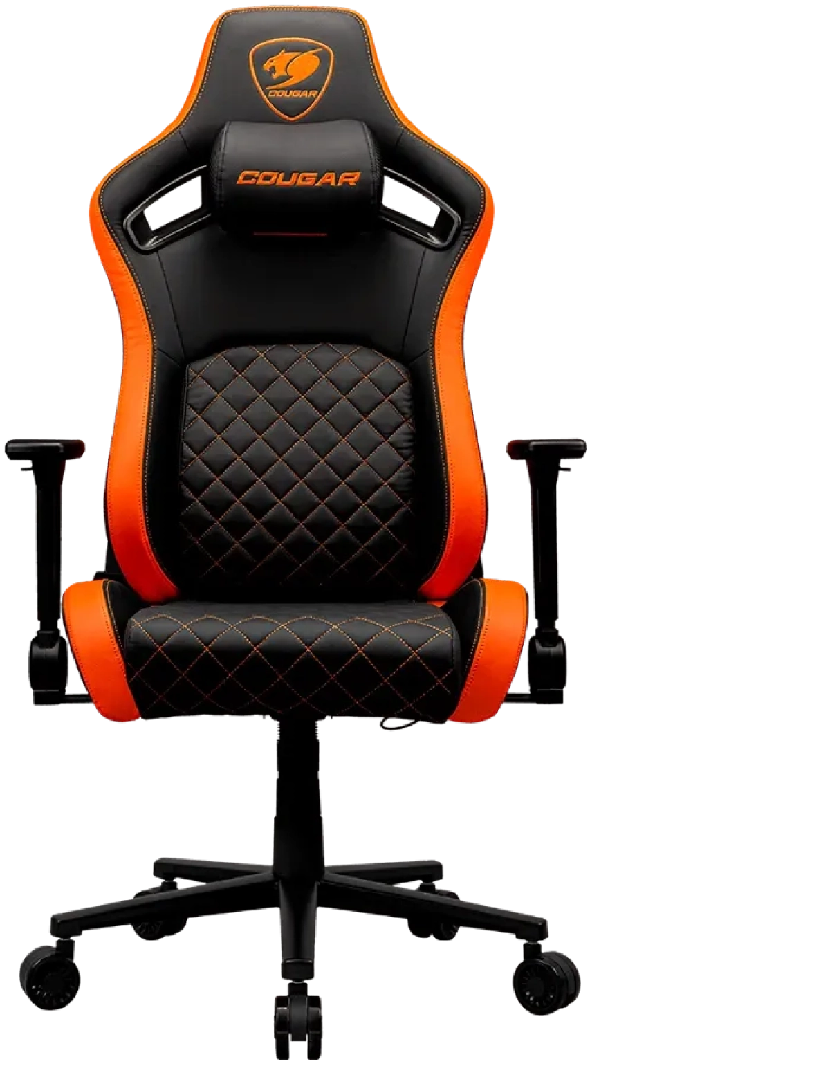 Геймърски стол Cougar Chair Defensor - Черен/Оранжевна ниска цена с бърза доставка - BestPC.BG