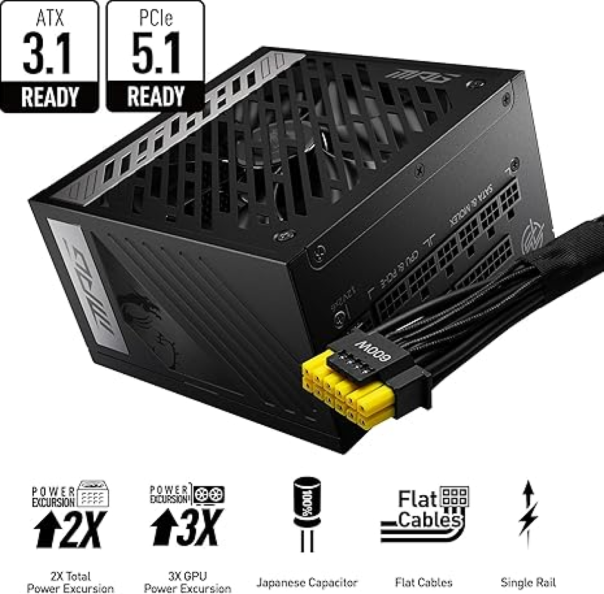 Захранване PSU MSI MPG A850GS PCIE5на ниска цена с бърза доставка - BestPC.BG