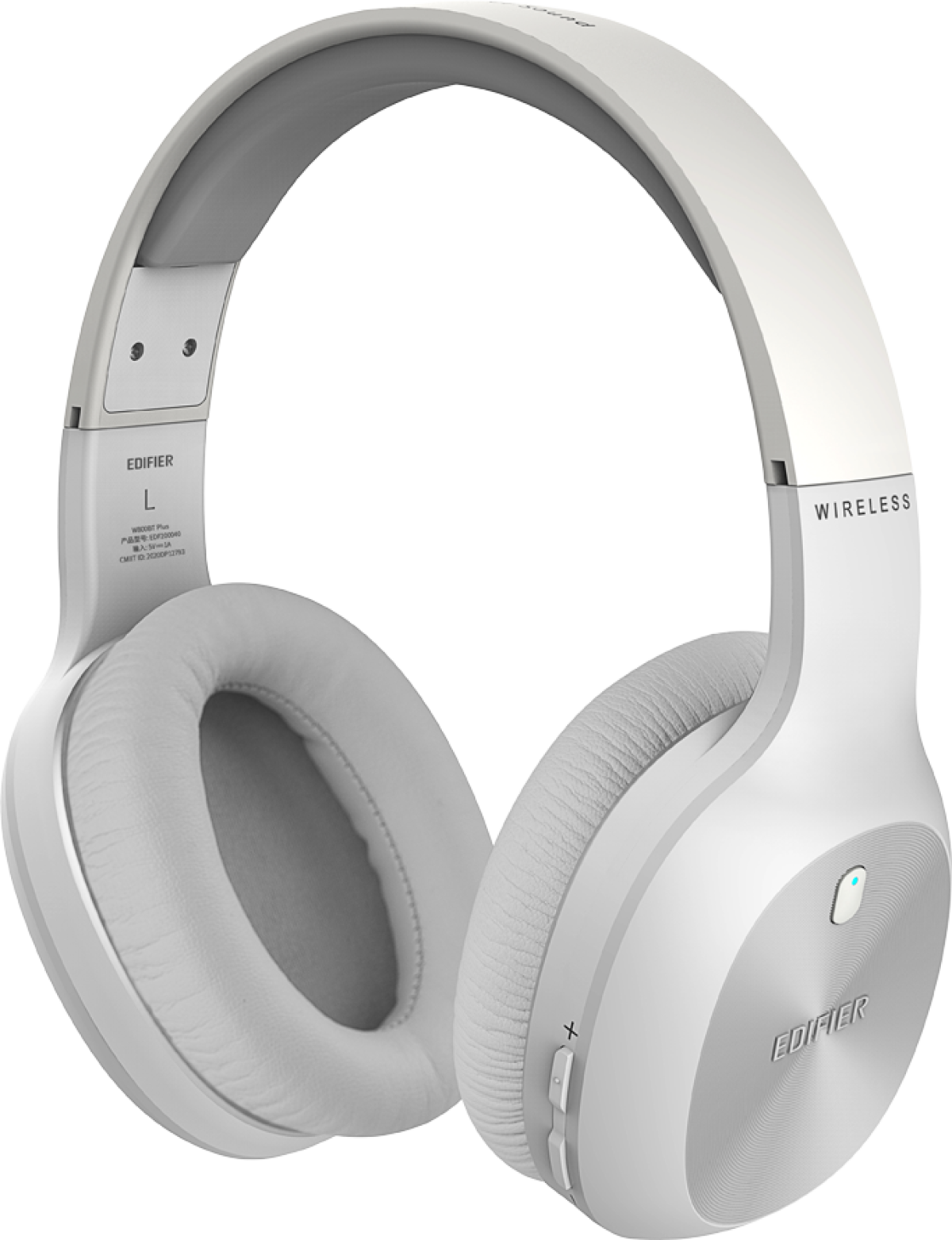 Слушалки Edifier W800BT Plus Wireless Over-Ear Headphones, 40mm Dynamic Drivers, BT V5.1, Up To 55H Battery, USB-C, Whiteна ниска цена с бърза доставка - BestPC.BG