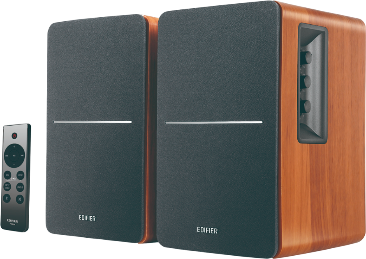 Колонки Edifier R1280DBs 2.0 Bookshelf Speakers, BT V5.1, Optical, Coaxial, RCA, 0.5-inch Tweeters, 4-inch Drivers, Sub-Out, 42W (RMS), Controlна ниска цена с бърза доставка - BestPC.BG