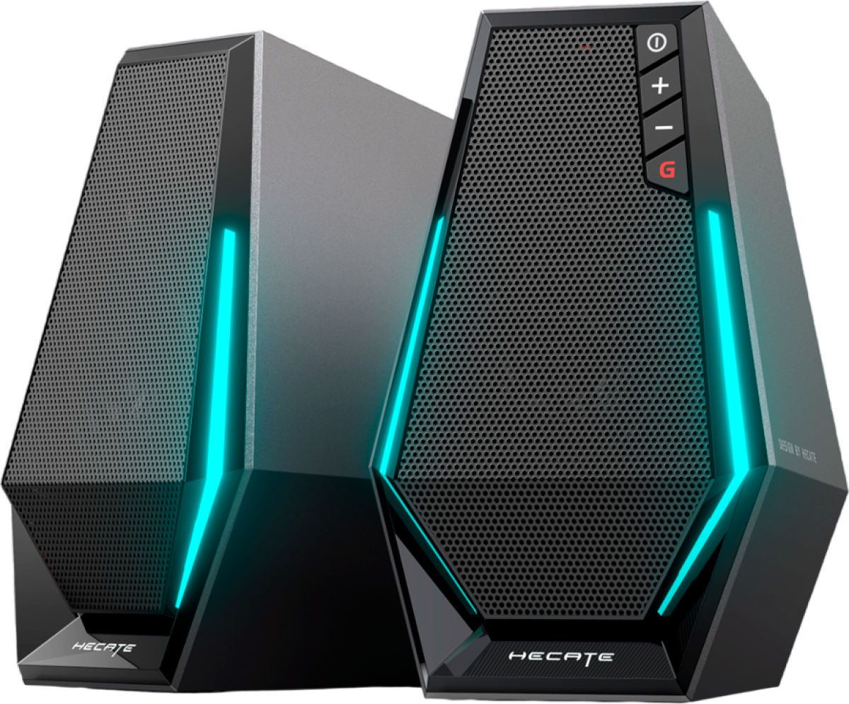 Озвучителна система Edifier G1500 2.0 Audio System, BT V5.3, USB, AUX, 2.5-inch Drivers, RGB Lighting, 5W (RMS), Blackна ниска цена с бърза доставка - BestPC.BG