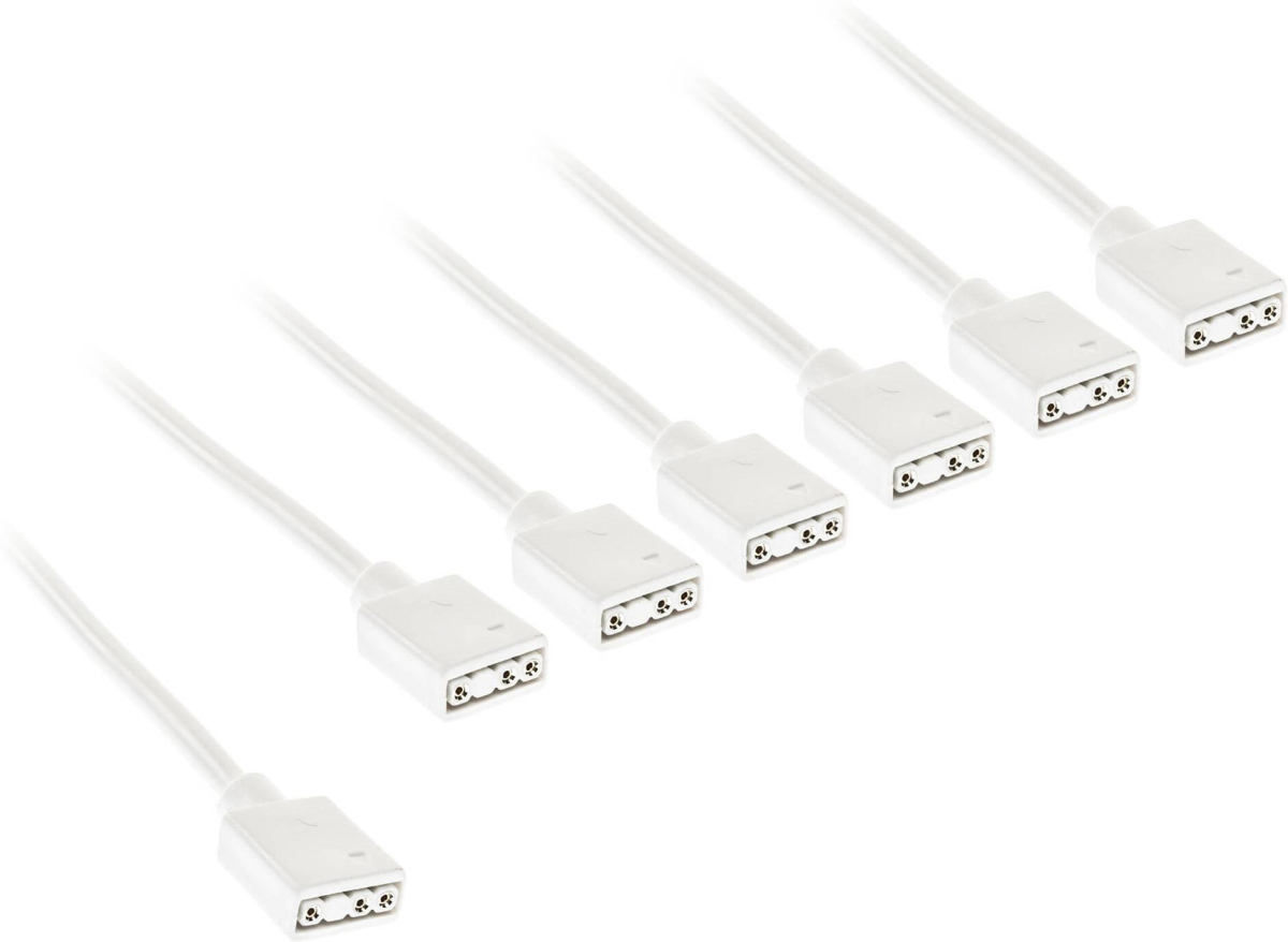Кабел Kolink ARGB 1-6 Сплитер - 30 cm Бялна ниска цена с бърза доставка - BestPC.BG