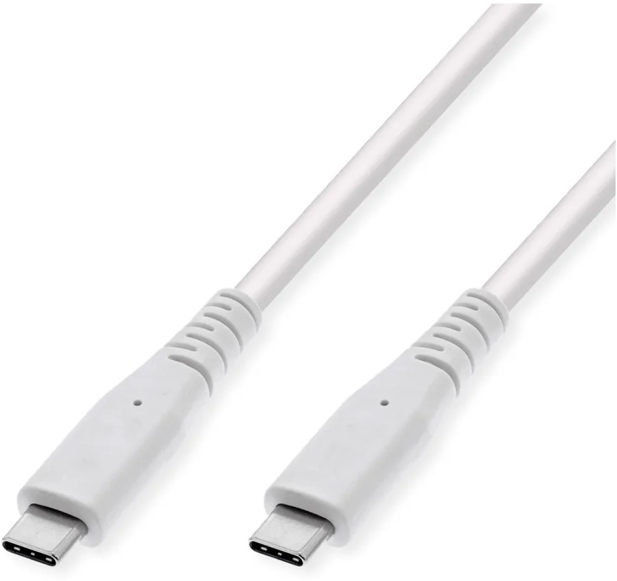 VALUE 11.99.9066 :: Кабел USB Type C към Type C M-M, 3.2 Gen2, PD 20V5A, 60W, бял, 5.0 мна ниска цена с бърза доставка - BestPC.BG