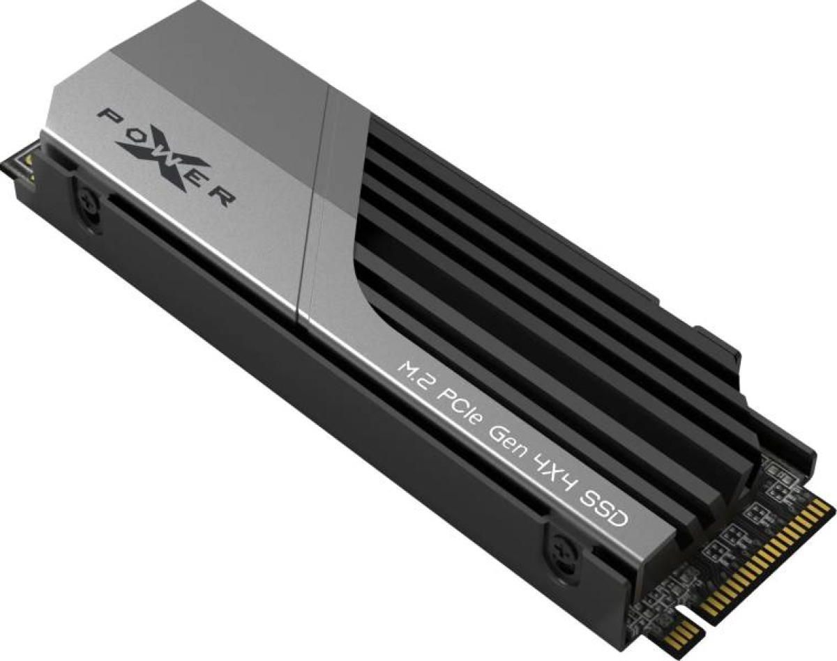 SSD Silicon Power XS75 1TB SSD PCIe Gen4x4 & NVMe 1.4, DRAM-Less, 3DNAND, Heatsink (10.8mm), PS5 Comp. 7000-6000MB-sна ниска цена с бърза доставка - BestPC.BG