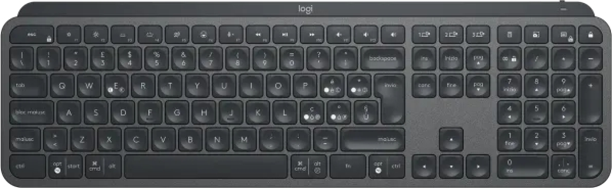 Клавиатура Logitech MX Keys for business, Graphiteна ниска цена с бърза доставка - BestPC.BG