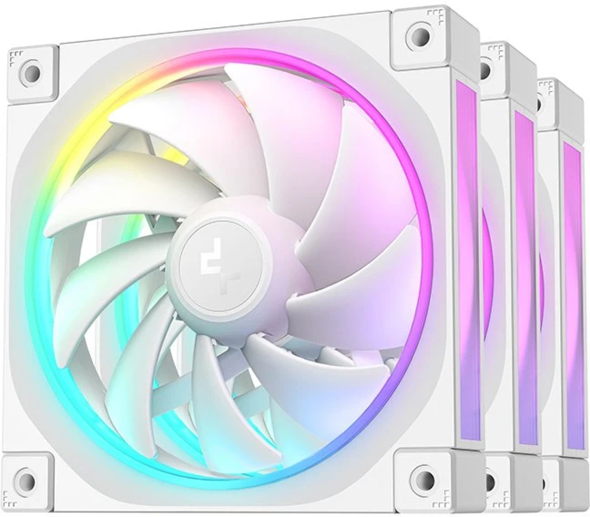 DeepCool Комплект вентилатори Fan Pack 3-in-1 3x120mm - FL12 White, Addressable RGBна ниска цена с бърза доставка - BestPC.BG