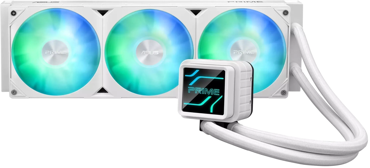 Водно охлаждане Охладител за процесор ASUS PRIME LC 360 ARGB White Editionна ниска цена с бърза доставка - BestPC.BG