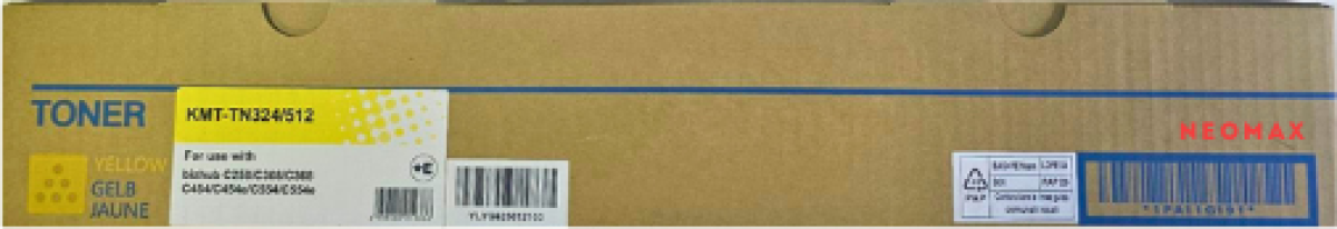 Тонер за лазерен принтер КАСЕТА ЗА KONICA MINOLTA BIZHUB C258/C308/C368 - Yellow - TN324Y (TN-324Y) - A8DA250 - PN KMT-TN324Y - NEOMAX на ниска цена с бърза доставка - BestPC.BG