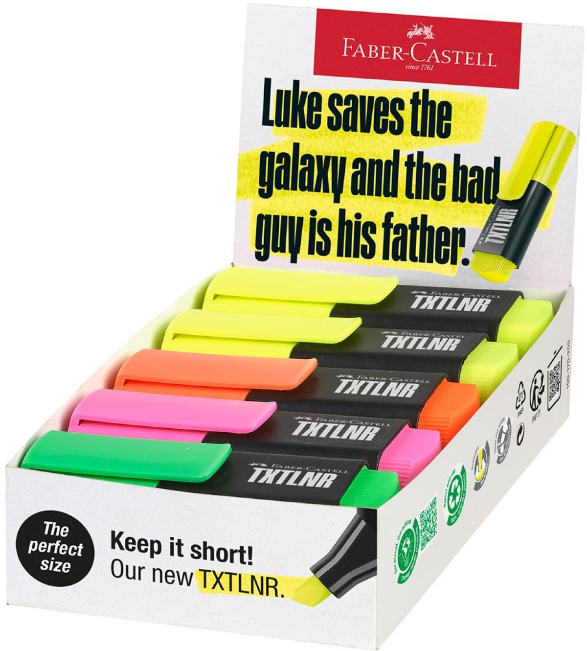 Faber-Castell Текст маркер TXTLNR, мини, неон, 10 брояна ниска цена с бърза доставка - BestPC.BG