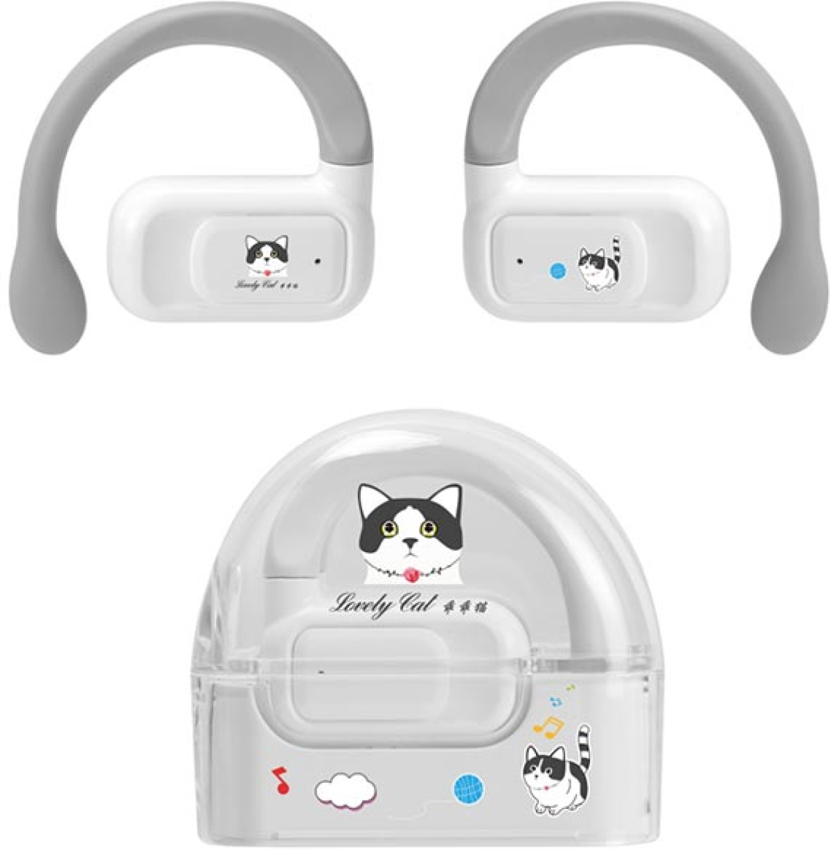 Слушалки Wesdar TWS1003, безжични, детски, с Bluetooth, белина ниска цена с бърза доставка - BestPC.BG