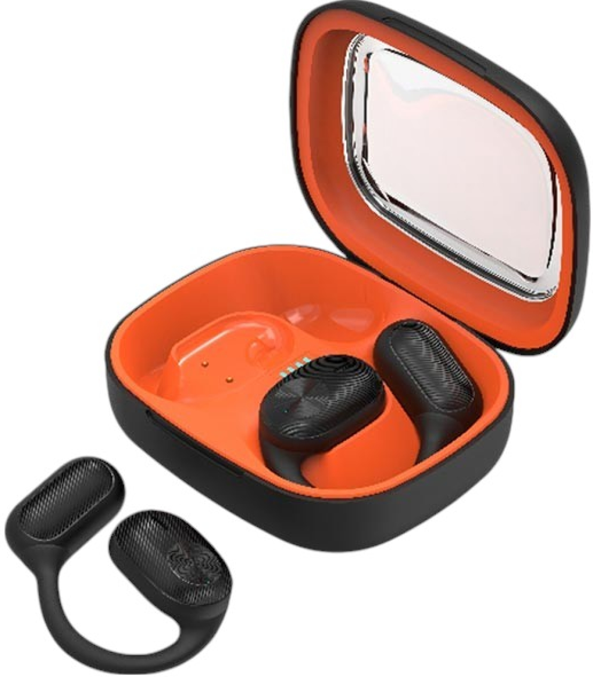 Слушалки Wesdar TWS516, безжични, с Bluetooth, черно-оранжевина ниска цена с бърза доставка - BestPC.BG