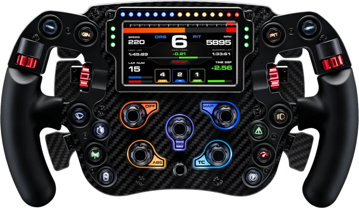 Мултимедиен продукт SIMAGIC FX Pro, 12 бутона, LCD дисплей, RGB осветление, Черенна ниска цена с бърза доставка - BestPC.BG