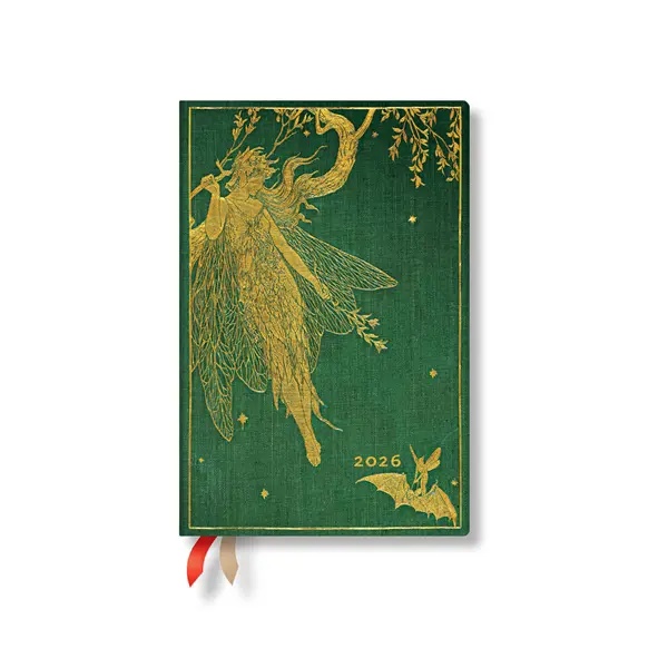 Paperblanks Планер Olive Fairy, Mini, 1 ден на страница, твърда корица, 208 листа, за 2026 годинана ниска цена с бърза доставка - BestPC.BG
