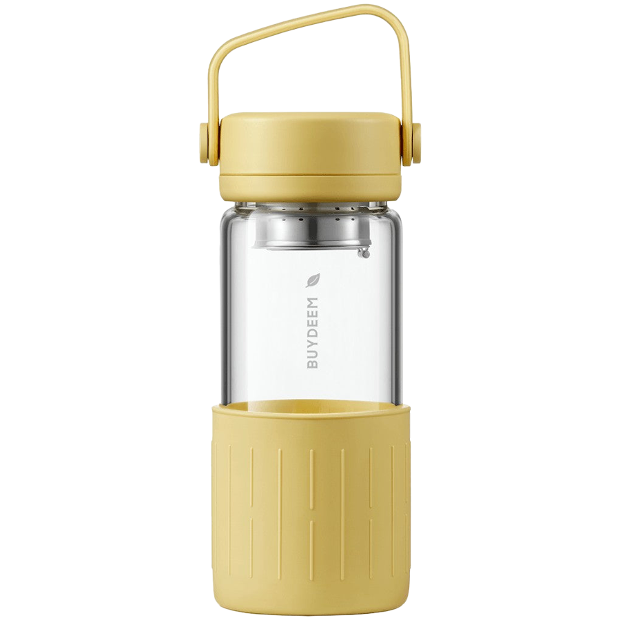 Продукт BUYDEEM Glass Tea Bottle, model DG42, color Mellow Yellowна ниска цена с бърза доставка - BestPC.BG