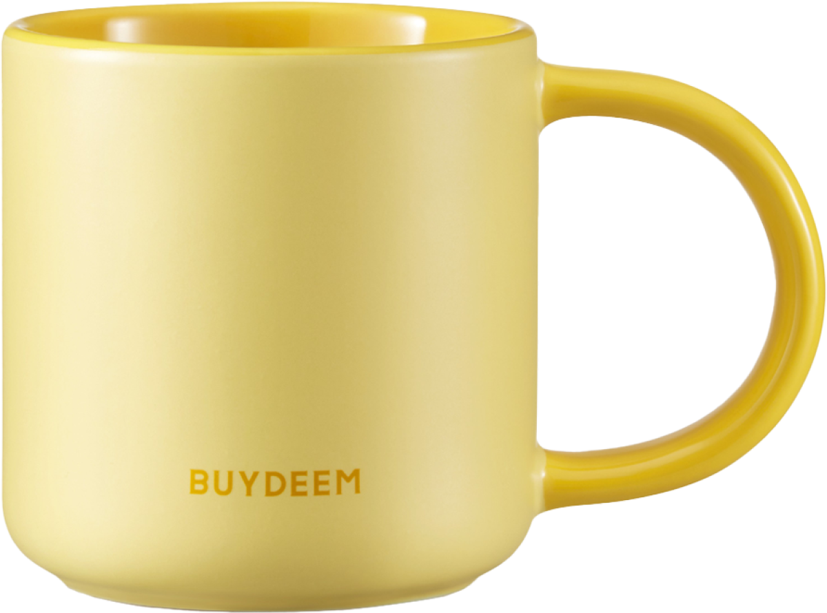 BUYDEEM Ceramic Mug 300 ml, model CD1018, color Mellow Yellowна ниска цена с бърза доставка - BestPC.BG