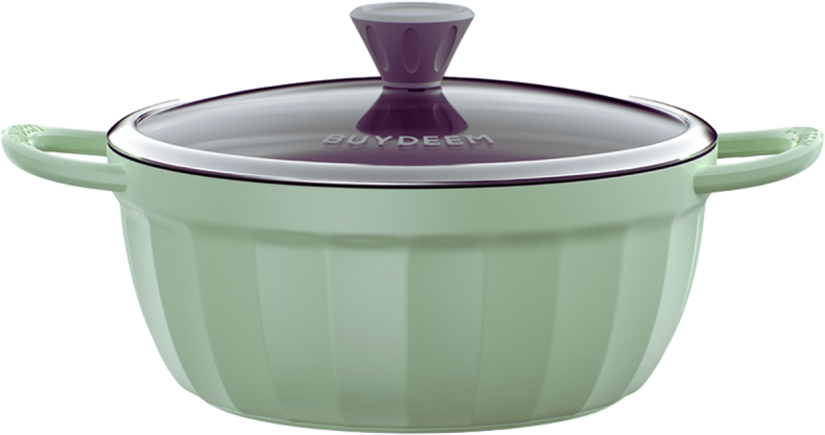 BUYDEEM Cast Aluminum Nonstick Multi function pot, model CP152, color Cozy Greenishна ниска цена с бърза доставка - BestPC.BG