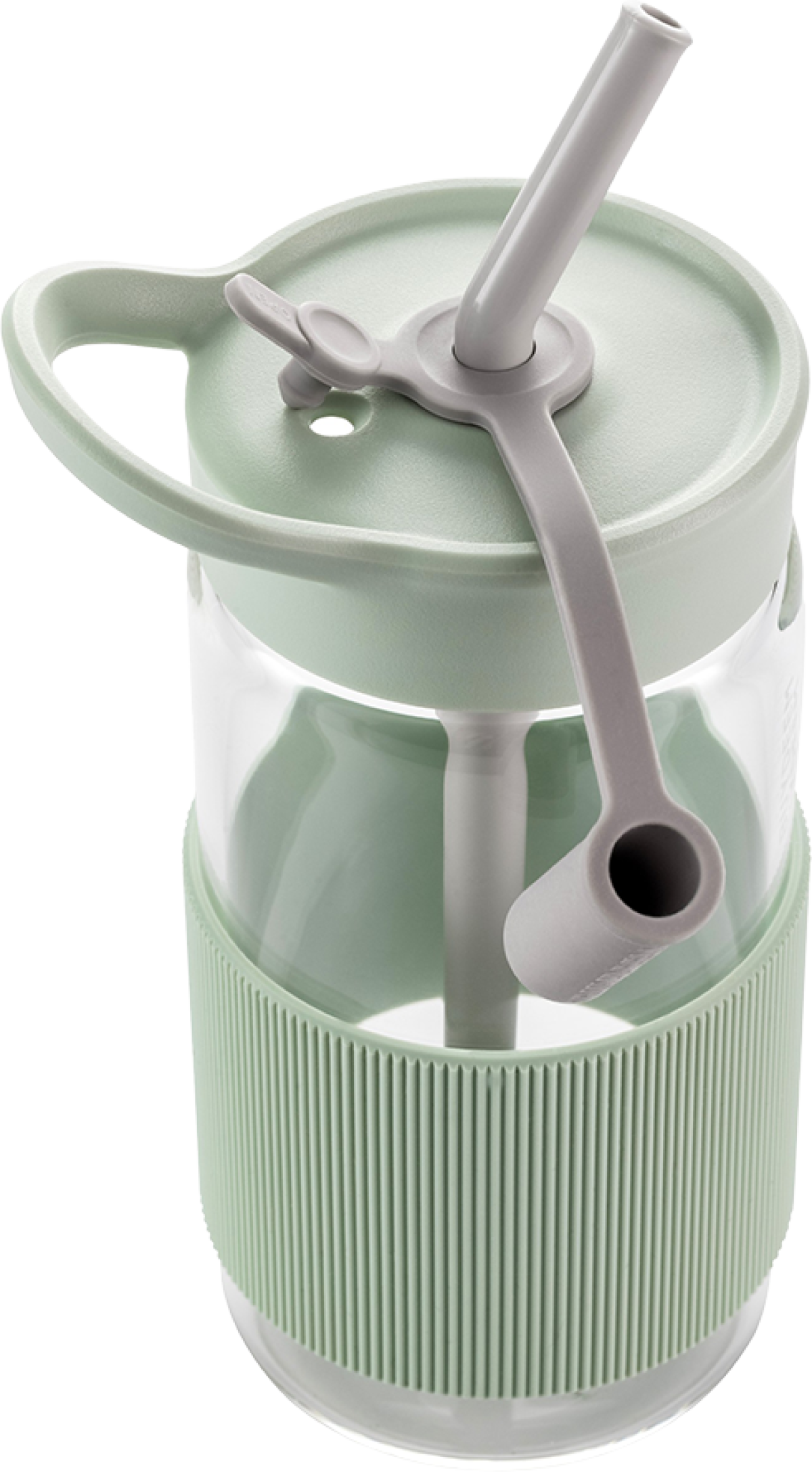 Продукт BUYDEEM Portable Glass Straw Bottle 500 ml, model CD1017, color Cozy Greenishна ниска цена с бърза доставка - BestPC.BG