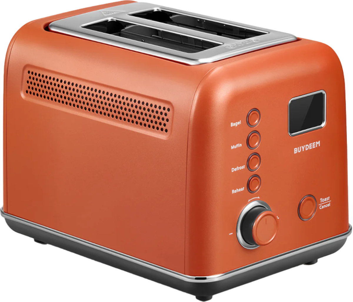 Тостер BUYDEEM 2 Slice Automatic Metal Toaster, model DT730E, color Koi Red, EUна ниска цена с бърза доставка - BestPC.BG