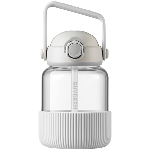 Продукт BUYDEEM Pop-Up Straw Glass Bottle 800 ml, model DG78, color Oats Whiteна ниска цена с бърза доставка - BestPC.BG