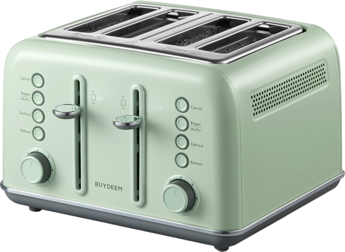 Тостер BUYDEEM 4 Slice Toaster, model DT640E, color Cozy Greenish, EUна ниска цена с бърза доставка - BestPC.BG