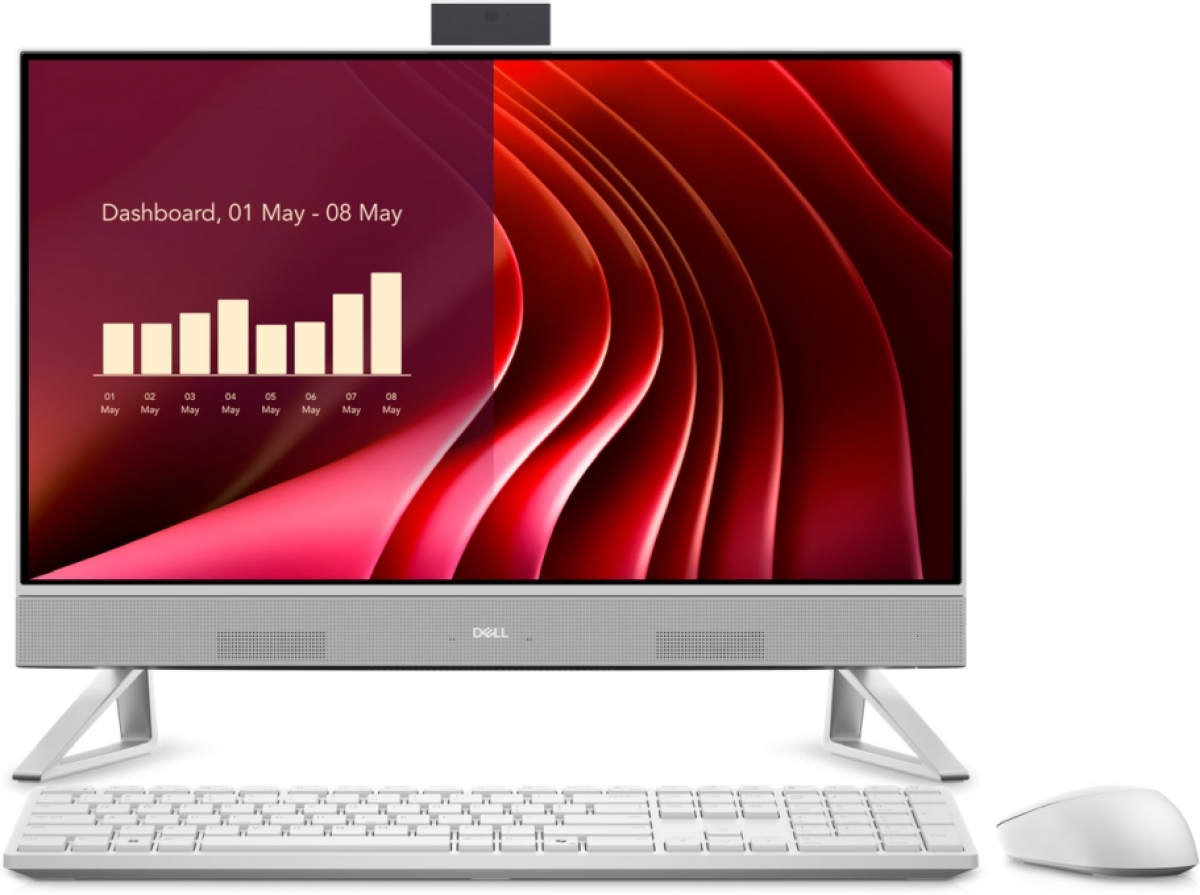 Компютър All-In-One Dell 24 All-in-One EC24250, Intel Core i5-1334U (12 MB cache, 10 cores, 12 threads, up to 4.60GHz), 23.8" FHD (1920x1080) AG WVA, 16GBна ниска цена с бърза доставка - BestPC.BG