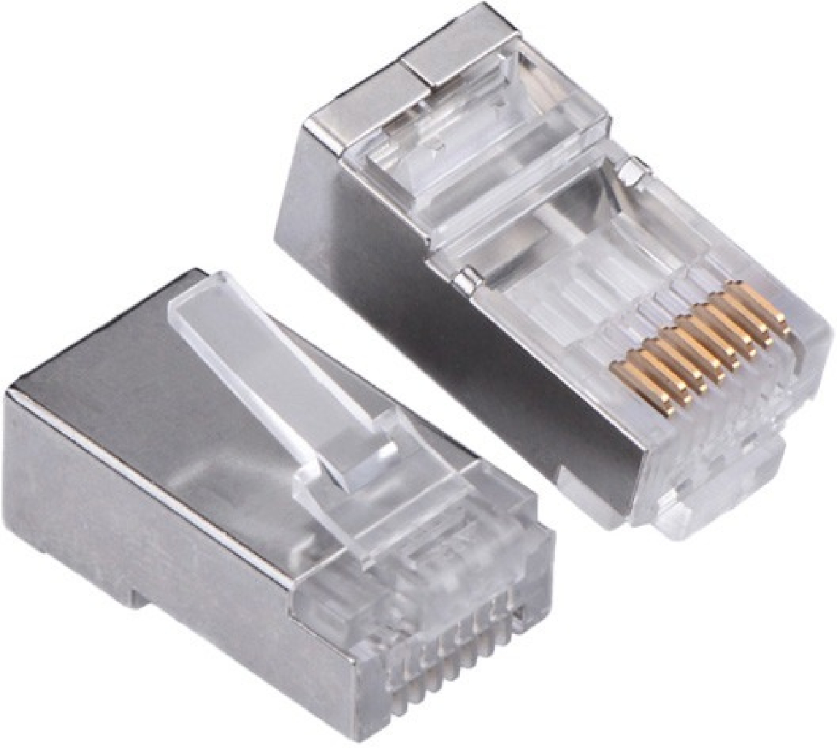 Конектор кат. 6, FTP, RJ45 8P8C, за кръгъл кабел, без водач, 10 бр.на ниска цена с бърза доставка - BestPC.BG