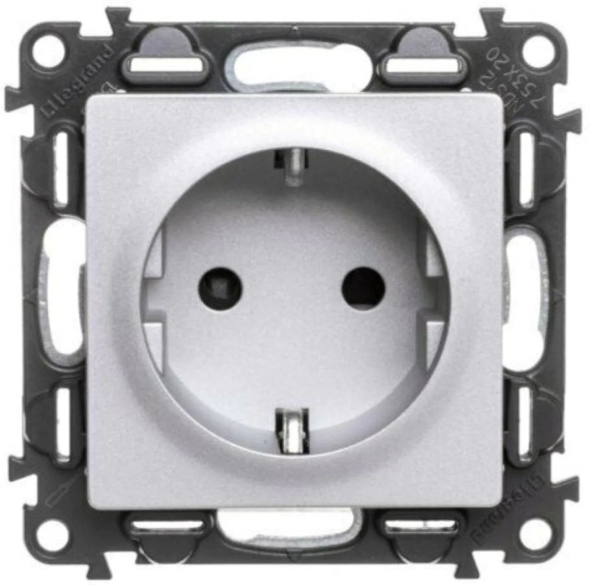 Продукт КОНТАКТ ШУКО С ДЕТСКА ЗАЩИТА VALENA LIFE LEGRAND - АЛУМИНИЙна ниска цена с бърза доставка - BestPC.BG