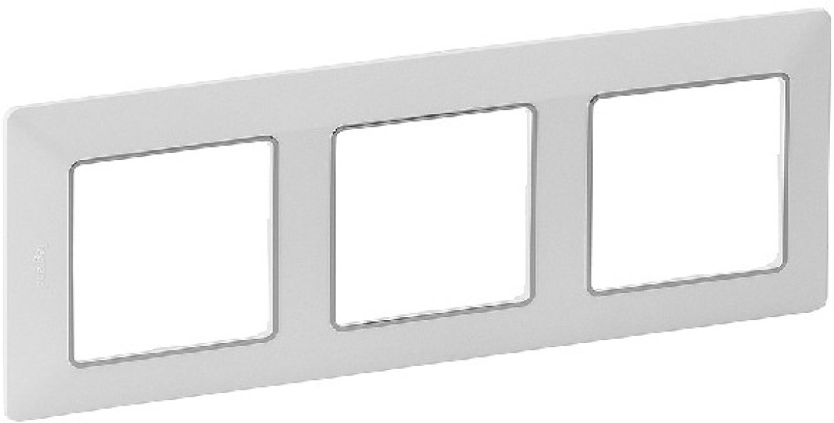 Продукт Тройна рамка Legrand Valena Life, бял-хромна ниска цена с бърза доставка - BestPC.BG