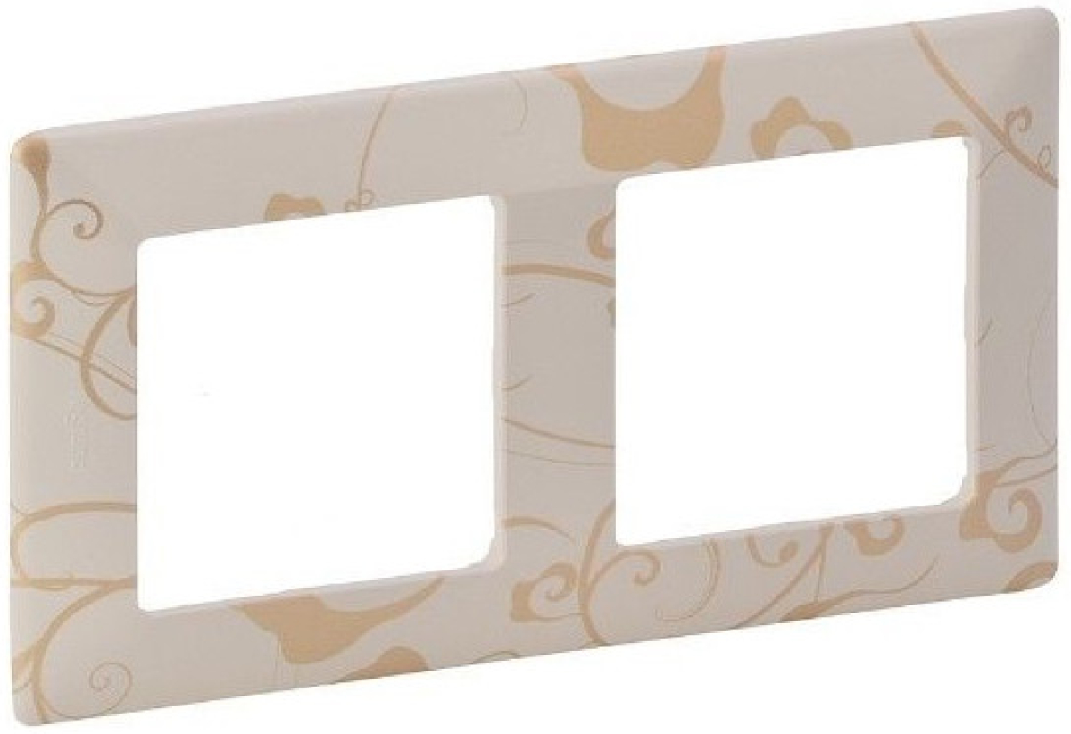 Продукт Двойна рамка Legrand Valena Life, крем флорална ниска цена с бърза доставка - BestPC.BG