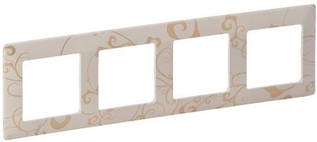Продукт Четворна рамка Legrand Valena Life, крем флорална ниска цена с бърза доставка - BestPC.BG