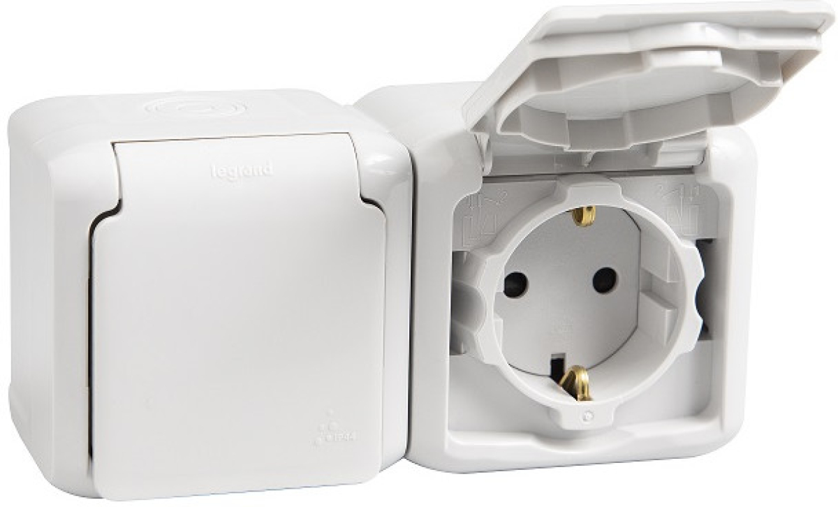 Продукт ДВОЕН ШУКО 16А С ДЕТСКА ЗАЩИТА ЗА ОТКРИТ МОНТАЖ FORIX LEGRAND - БЯЛна ниска цена с бърза доставка - BestPC.BG