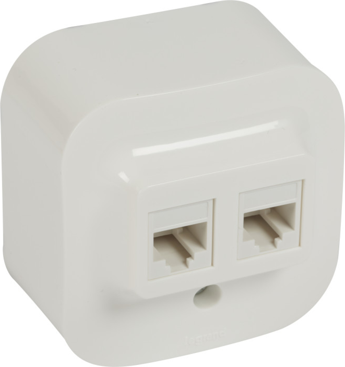 РОЗЕТКА 2XRJ45 UTP КАТЕГОРИЯ 5Е ЗА ОТКРИТ МОНТАЖ FORIX LEGRAND - БЯЛна ниска цена с бърза доставка - BestPC.BG