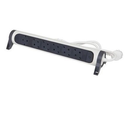 Контакт ПОДОВ РАЗКЛОНИТЕЛ 6х ШУКО ВЪРТЯЩ СЕ С КАБЕЛ 3м LEGRAND - БЯЛ/СИВна ниска цена с бърза доставка - BestPC.BG