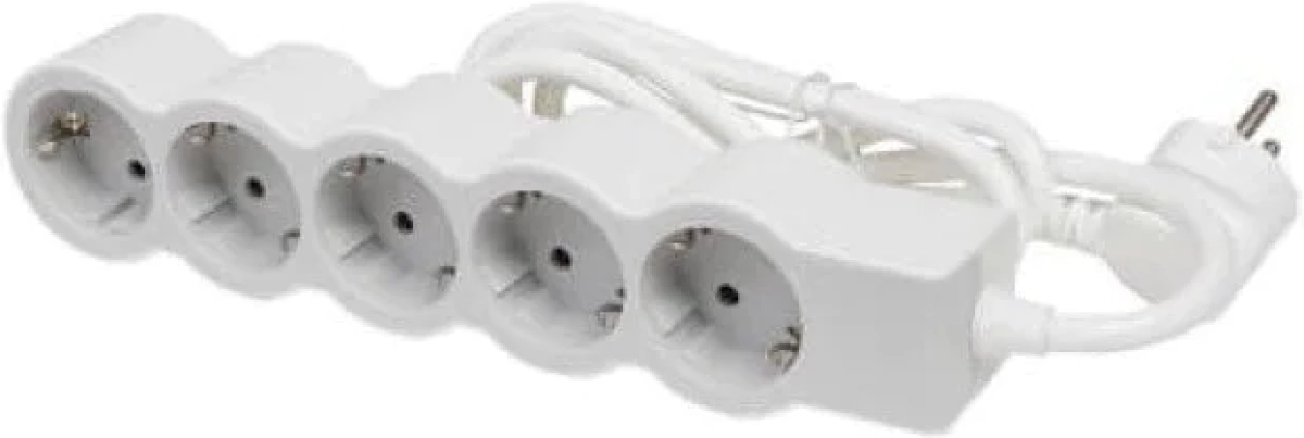 Контакт РАЗКЛОНИТЕЛ 5х ШУКО С КАБЕЛ 3м LEGRAND - БЯЛ/СИВна ниска цена с бърза доставка - BestPC.BG