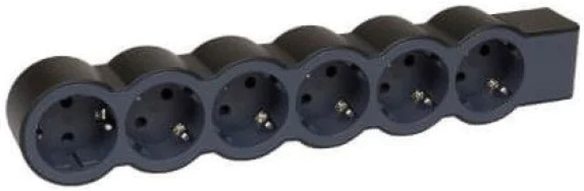 Контакт БЕЗКАБЕЛЕН РАЗКЛОНИТЕЛ 6х ШУКО LEGRAND -  ЧЕРНО/СИВна ниска цена с бърза доставка - BestPC.BG