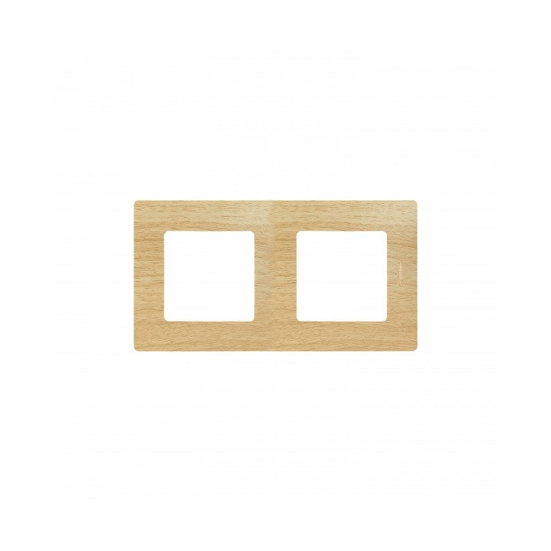 Продукт Двойна рамка Legrand Niloe, светло дървона ниска цена с бърза доставка - BestPC.BG