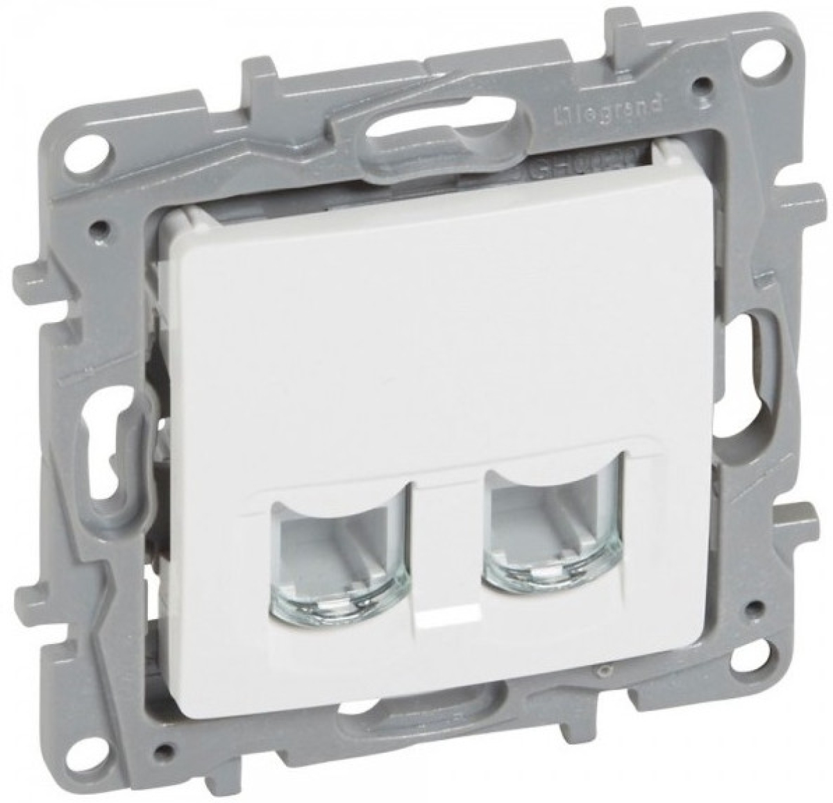 ТЕЛЕФОННА РОЗЕТКА 2xRJ11 NILOE LEGRAND - БЯЛна ниска цена с бърза доставка - BestPC.BG