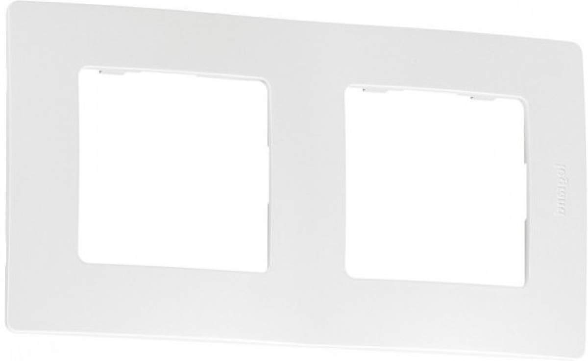Продукт Двойна рамка Legrand Niloe, бялна ниска цена с бърза доставка - BestPC.BG
