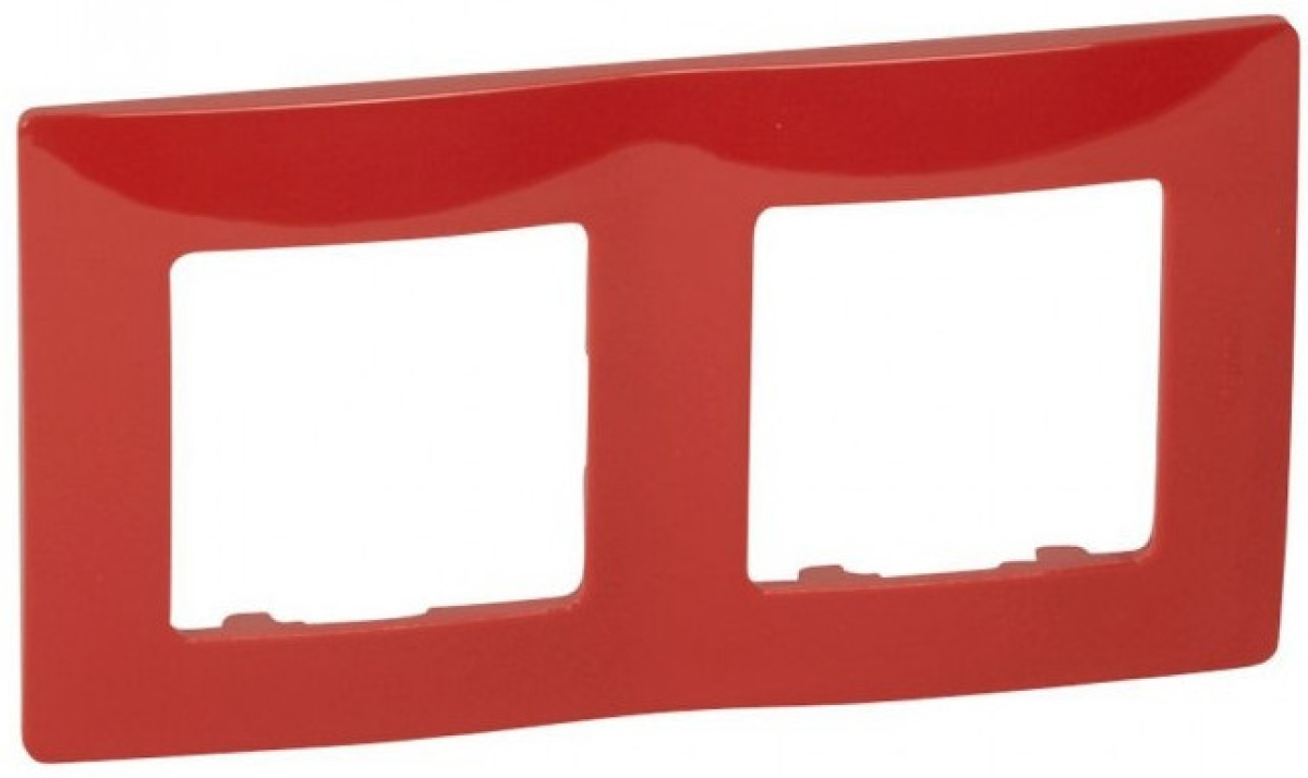 Продукт Двойна рамка Legrand Niloe, червенна ниска цена с бърза доставка - BestPC.BG