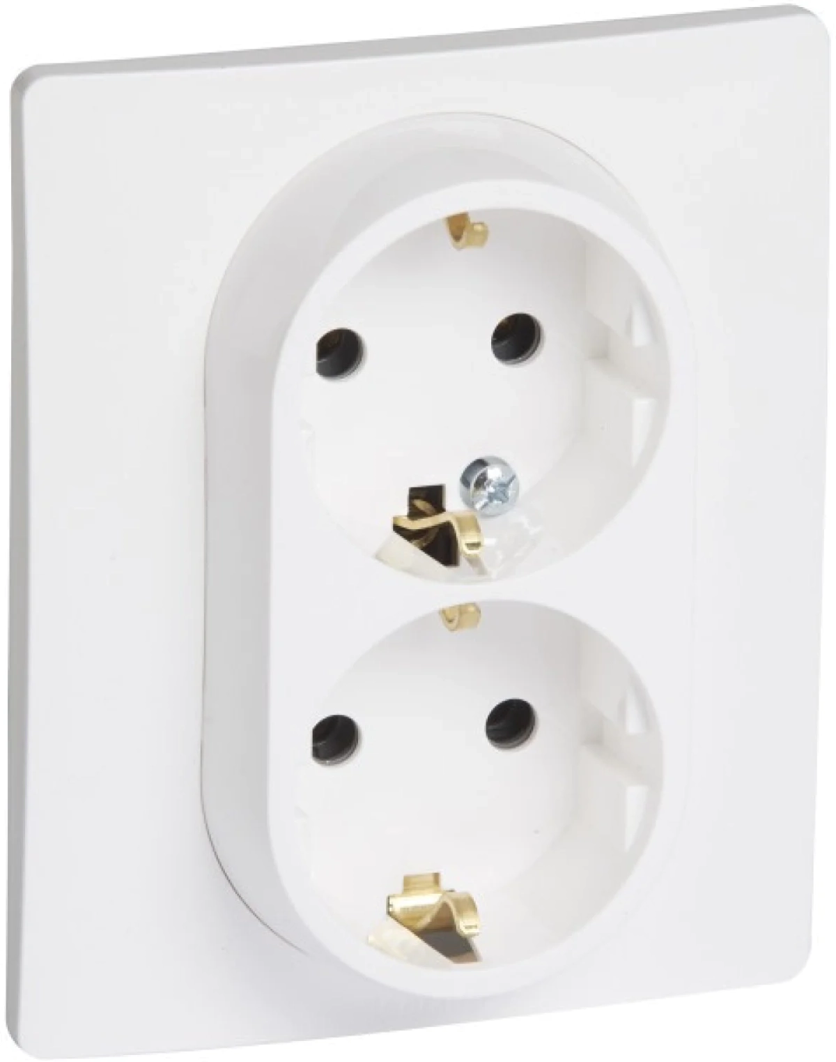 Продукт ДВОЕН КОНТАКТ ШУКО С ДЕТСКА ЗАЩИТА NILOE LEGRAND - БЯЛна ниска цена с бърза доставка - BestPC.BG