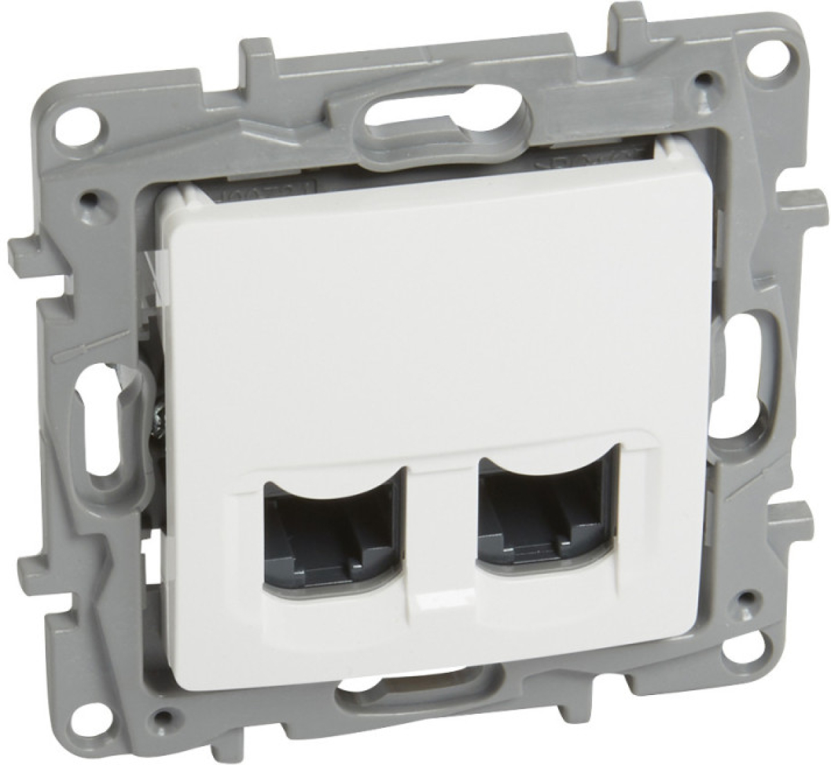 РОЗЕТКА 2xRJ45 UTP КАТЕГОРИЯ 6 NILOE LEGRAND - БЯЛна ниска цена с бърза доставка - BestPC.BG