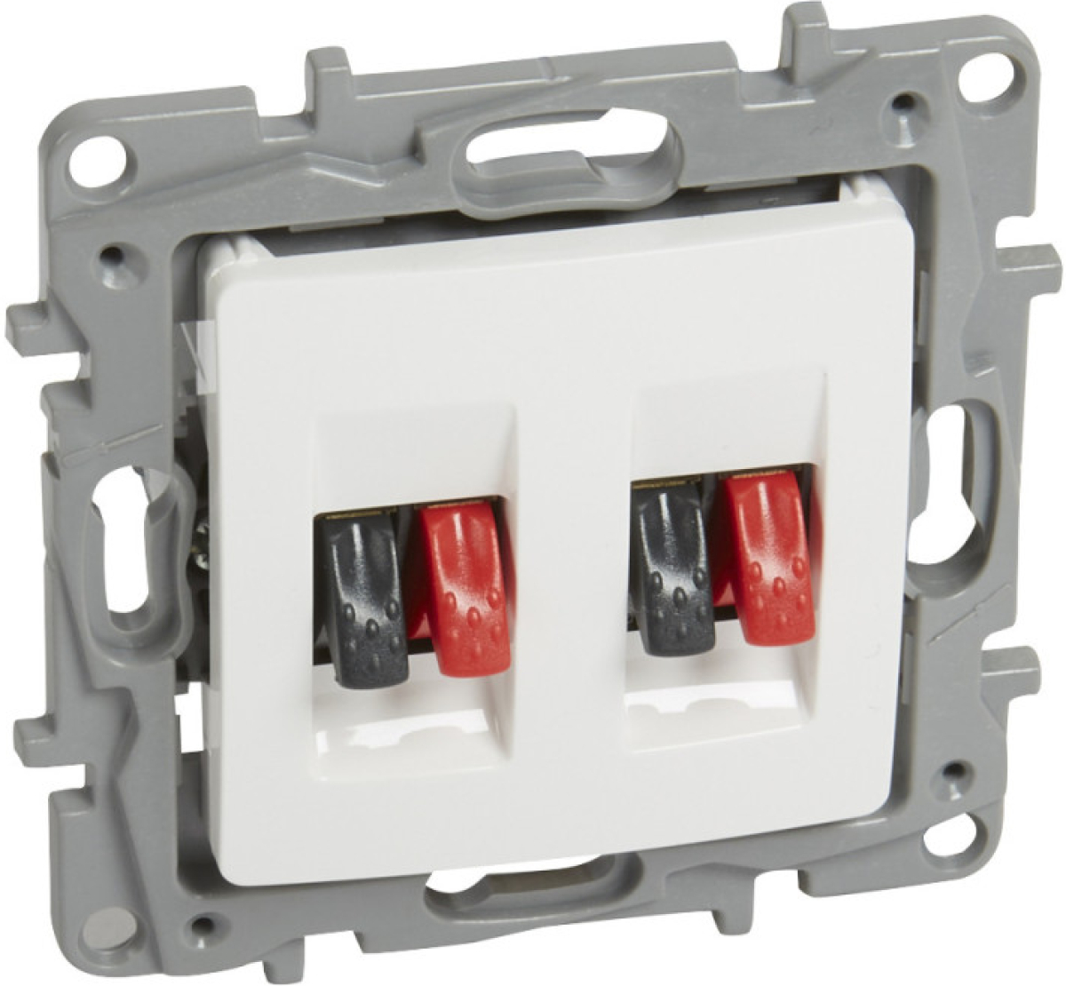 ДВОЙНА АУДИО РОЗЕТКА NILOE LEGRAND - БЯЛна ниска цена с бърза доставка - BestPC.BG